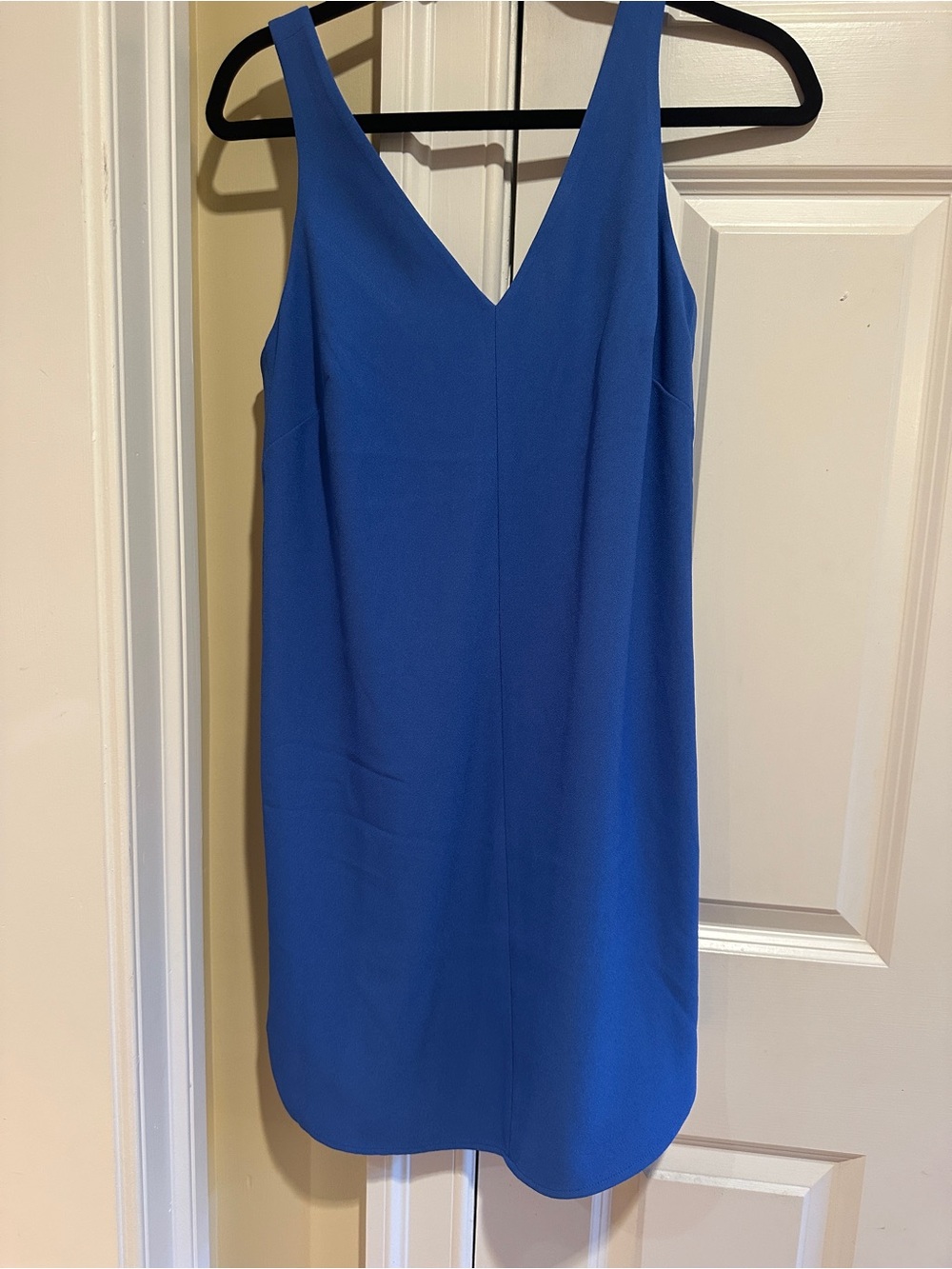Banana Republic Blue Layered V-Neck Shift Dress Size 4
